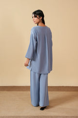 Pastel Blue Linen Co-Ord Set