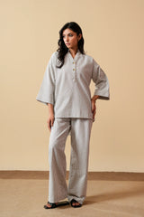 Black & White - Seersucker Co-Ord Set