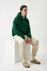 Lazywear Essential Hoodie — Forest Green — M