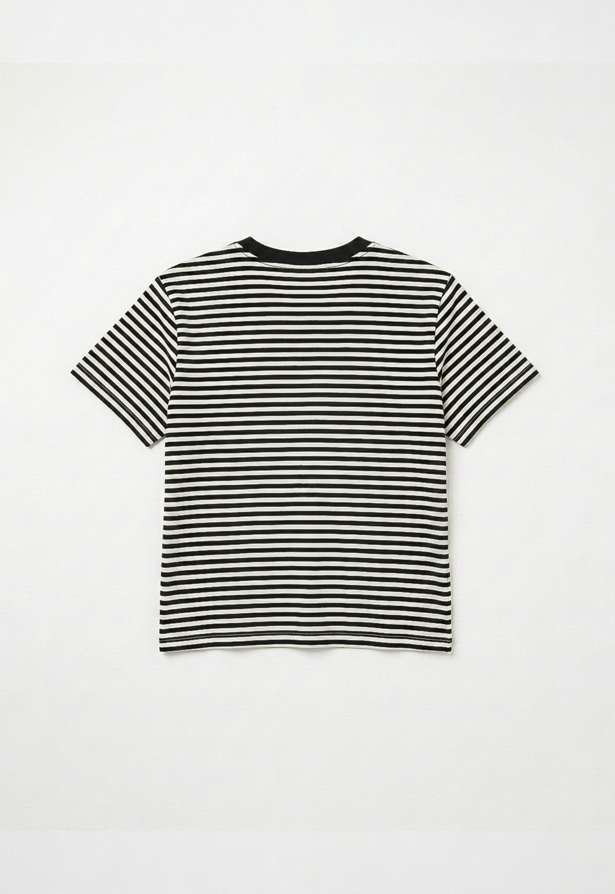 women's stripe tee - black
