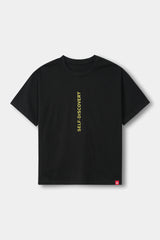 Self Discovery Oversized Black T-shirt - Unisex