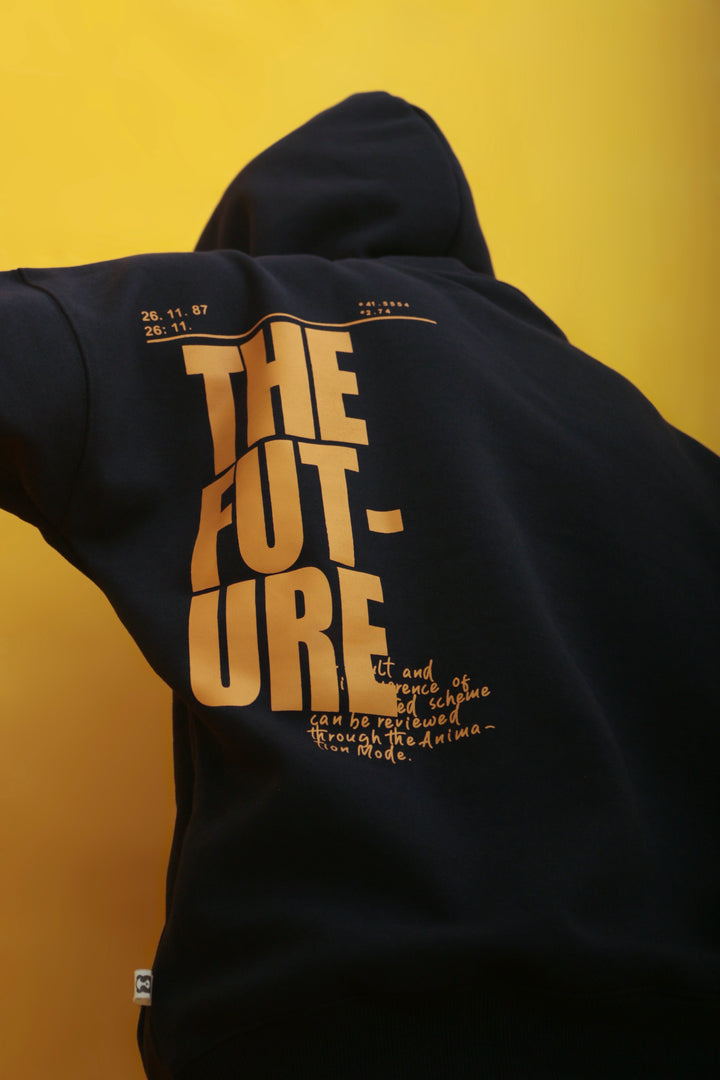 The Future - Blue Navy Oversized Hoodie - Panda™ Clothing